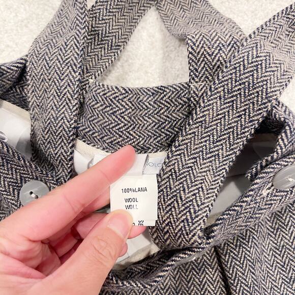 Girls 3T Bundle of Il Porticciolo Wool Herringbone Skirt and Hope & Henry Dress - Picture 5 of 15